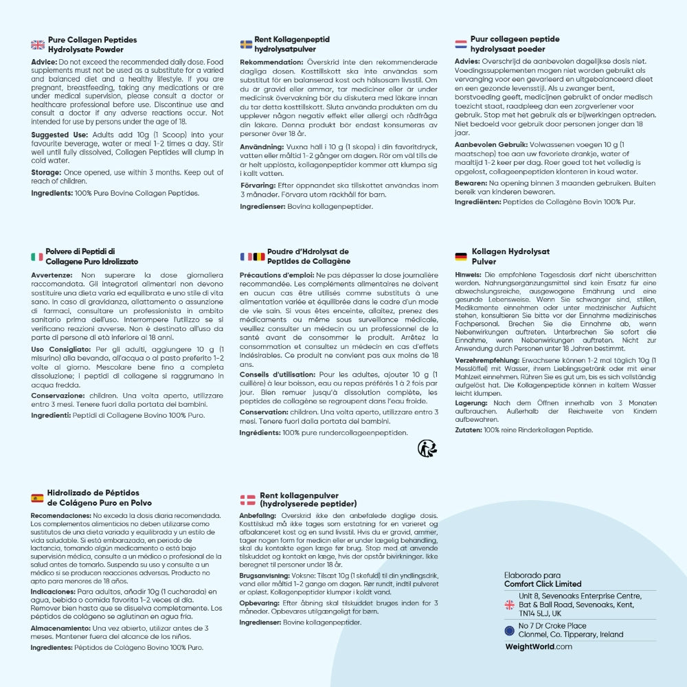 Péptidos de Colágeno fáciles de consumir