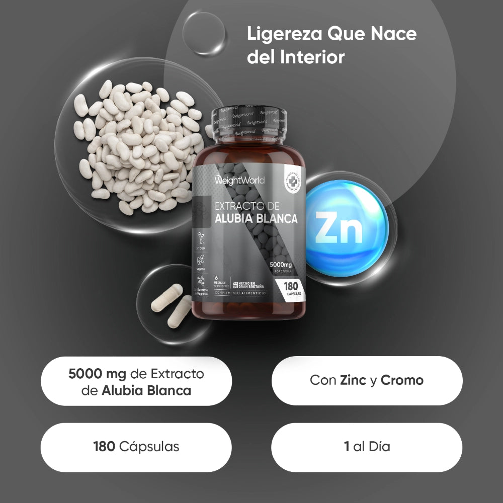 Cápsulas de extracto de alubia blanca