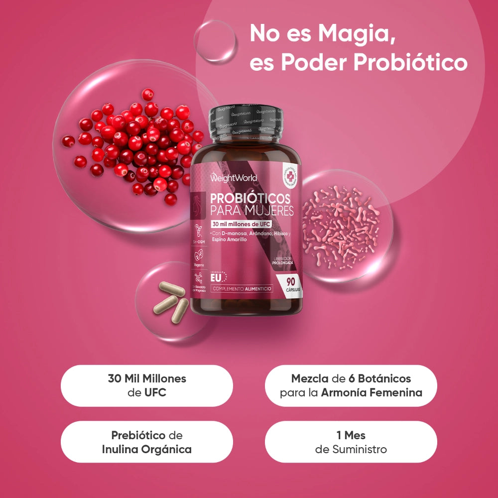 Mezcla prebiótica con 6 botánicos para la armonía femenina