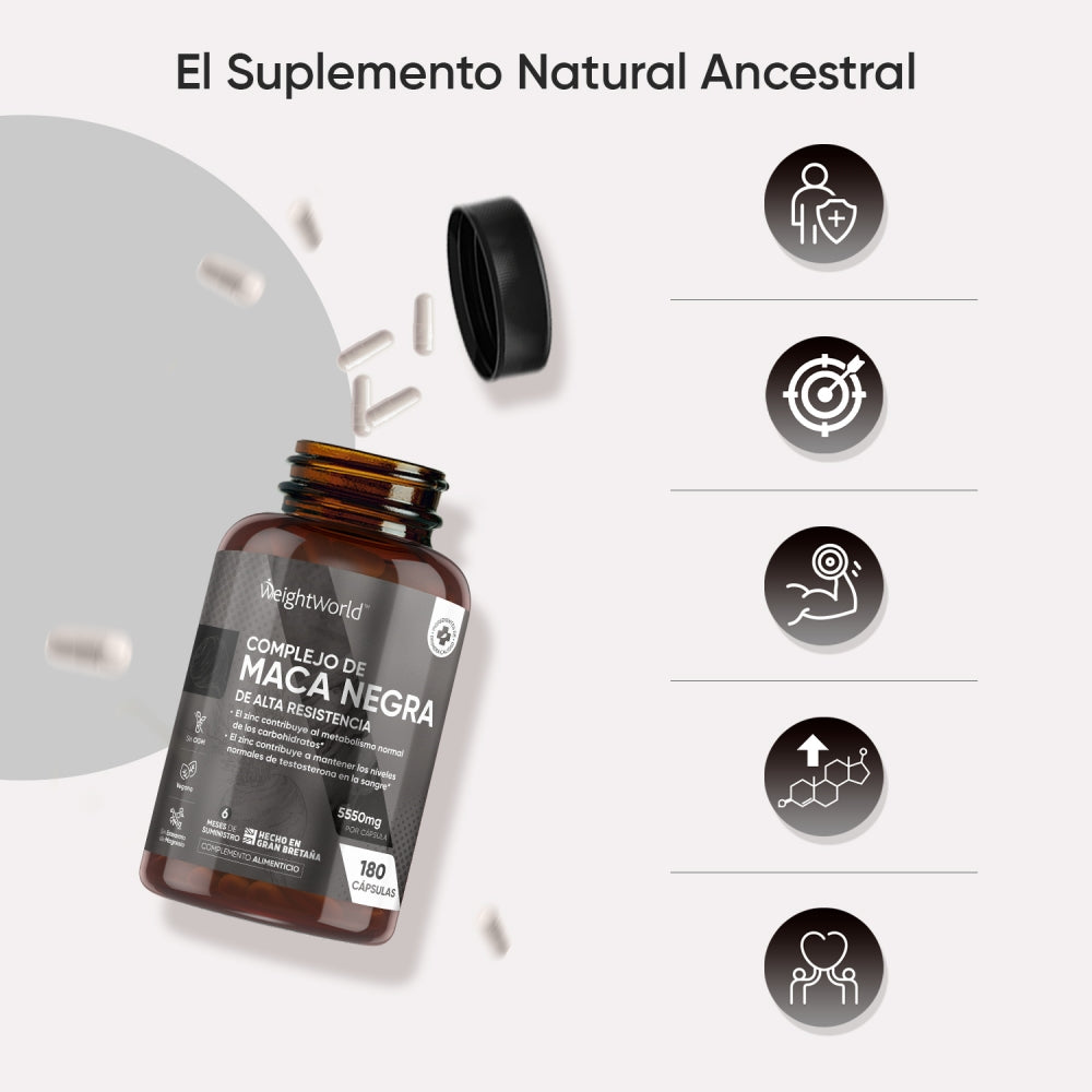 Maca Negra y Amarilla para 6 meses