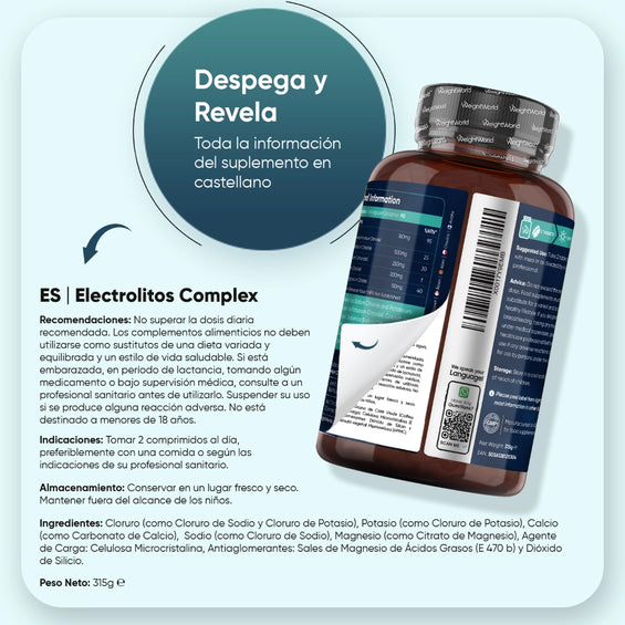 Recomendaciones pastillas Electrolitos Complex