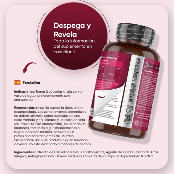 Extracto de Coleus Forskohlii (Forskolina)