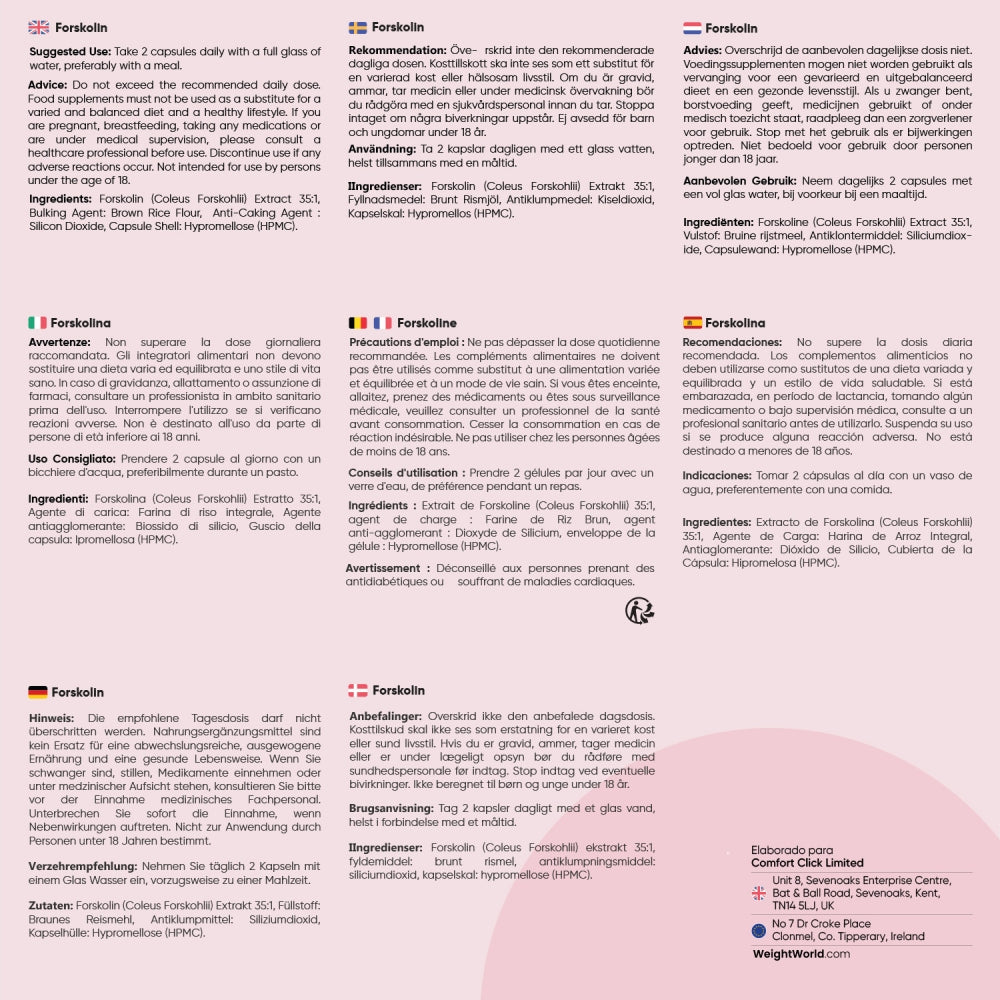 Extracto de Coleus Forskohlii (Forskolina)