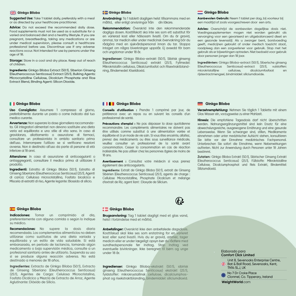 Cómo tomar Gingko Biloba