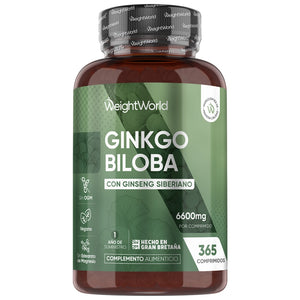 Comprimidos de Ginkgo Biloba