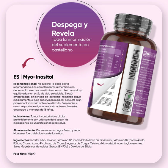 Myo-Inositol 120 comprimidos