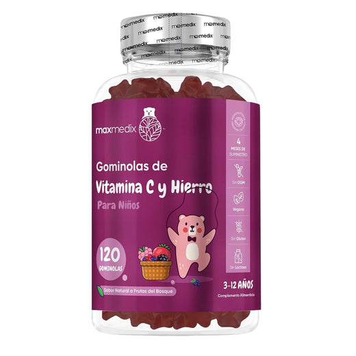 Gominolas de hierro y vitamina C Maxmedix