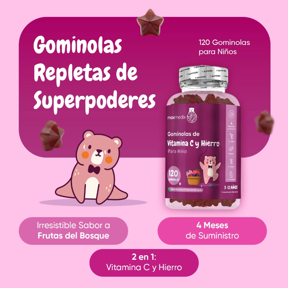120 gominolas sabor a frutas del bosque