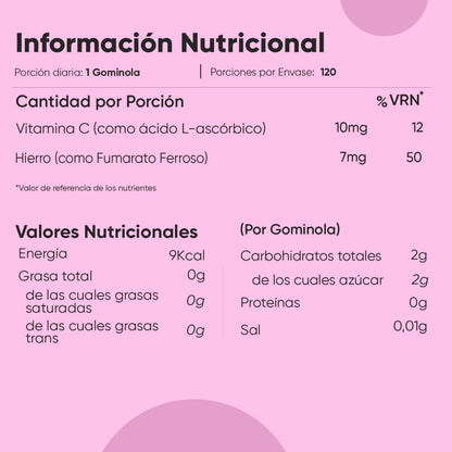 Información nutricional
