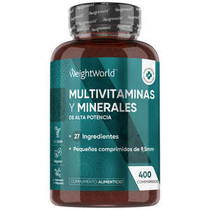 Multivitaminas y minerales en comprimidos