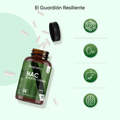 Beneficios del NAC 600 mg de WeightWorld