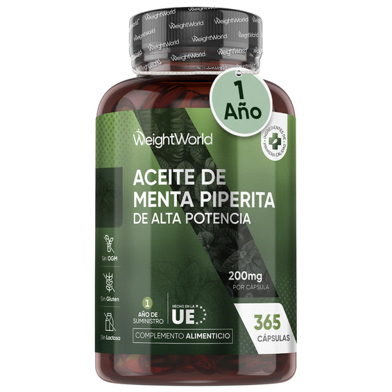 Cápsulas de aceite de menta piperita