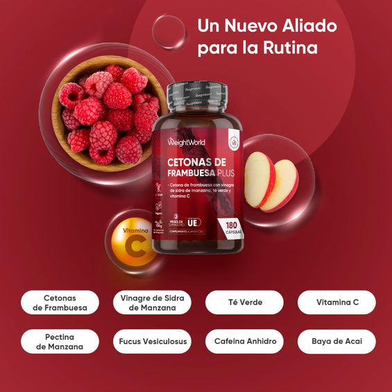 Ingredientes del suplemento de cetonas de frambuesa plus
