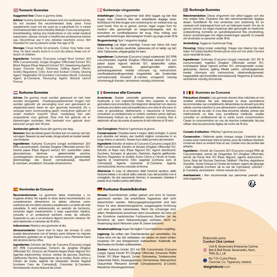 Cómo tomar gummies de cúrcuma