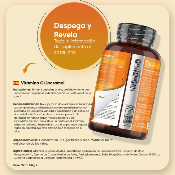 Modo de uso Vitamina C Liposomal