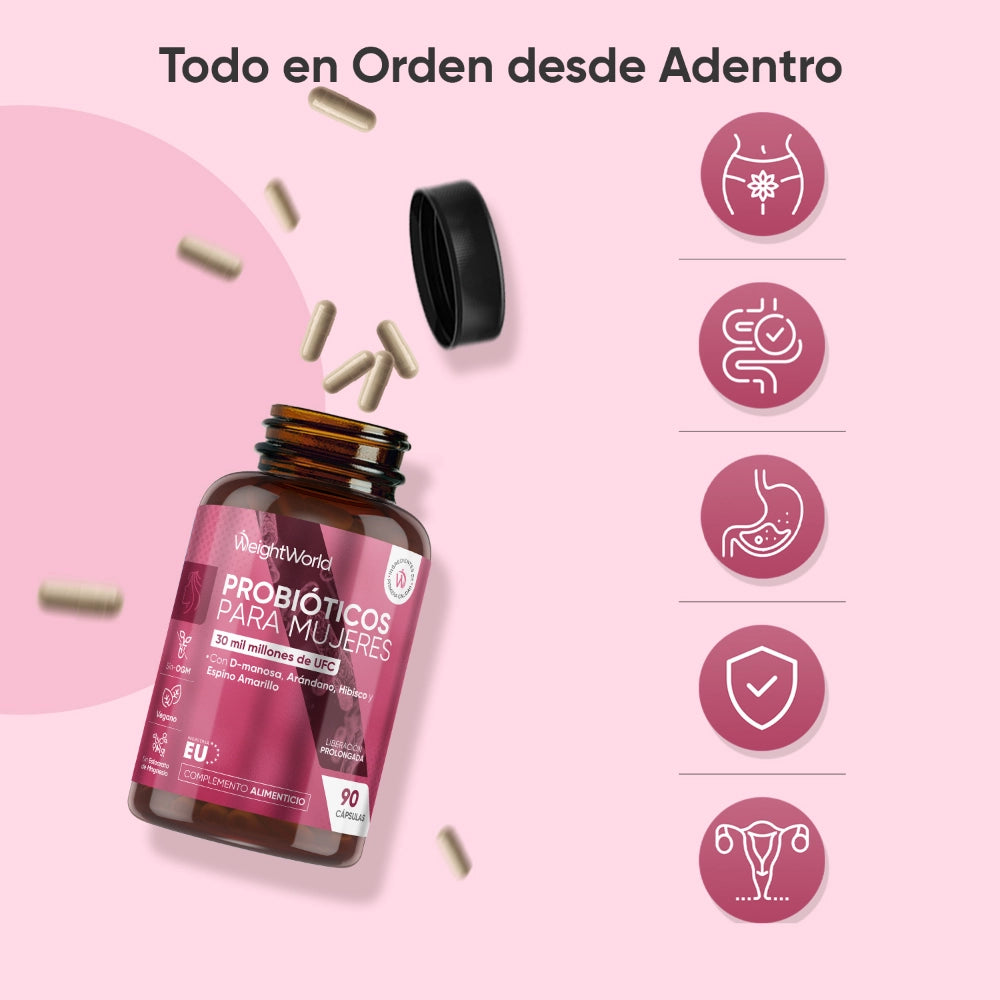 Beneficios de los probióticos para la mujer