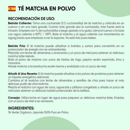 Cómo usar Té Matcha premium