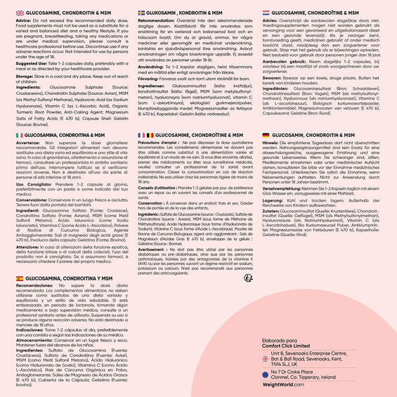 Recomendaciones cápsulas de Glucosamina